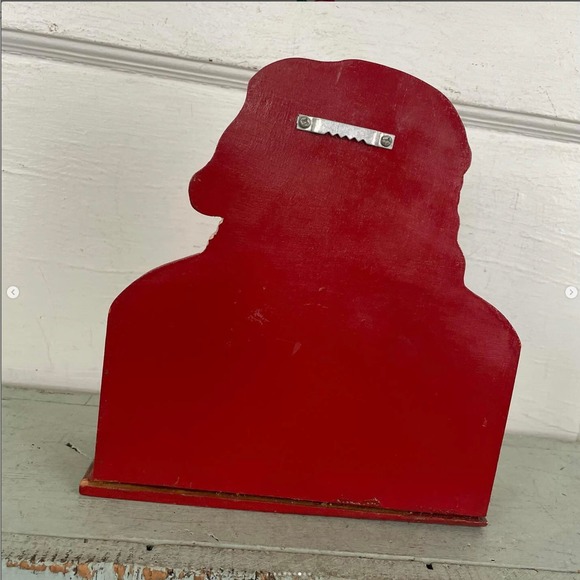 Vintage Christmas Santa Mailbox Card Holder Letter Mail Painted Box - Picture 6 of 8